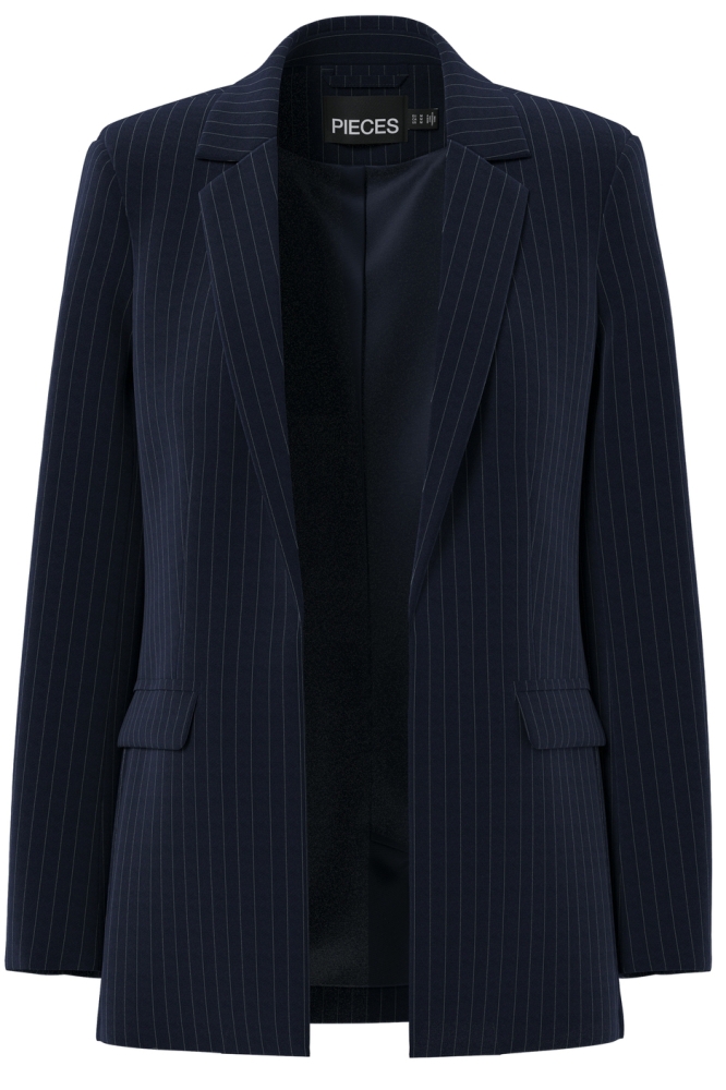 PCBOZZY LS LOOSE STRIPED BLAZER NOO 17130374 SKY CAPTAIN/PINSTRIPE